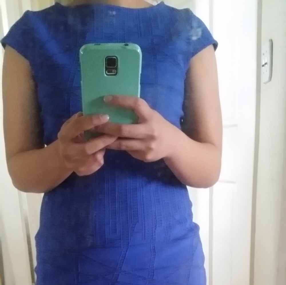 Blue cap sleeve Julia Jordan dress